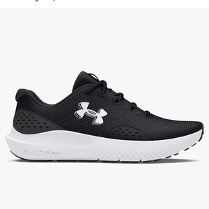 Under Armor Charged Surge Black Athletic Sneakers